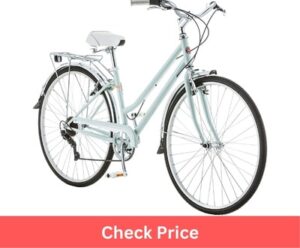 Schwinn wayfarer hybrid bike in mint green color